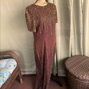 Chocolate sequins gown